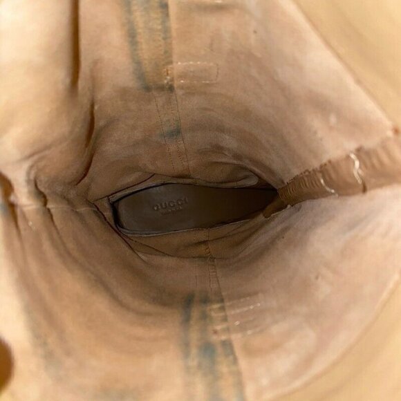 Gucci Womens Boots Beige Leather Mid Calf 7 - Picture 10 of 12